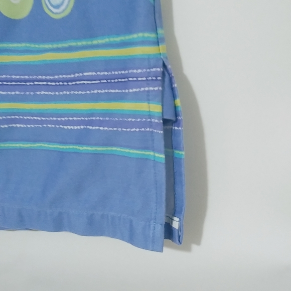 Holly Lane 8 Skort Cotton Tennis Golf Athletic in Blue Lime - Picture 7 of 7